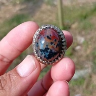 Five-colored iron badar ringnatural size 9