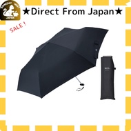 Waterfront Folding Umbrella Rain Umbrella CiRiC Series "Poke Flat 2.0 Fold" Black 55cm Made with sus