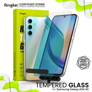 RINGKE® TEMPERED GLASS Samsung Galaxy A34 5G (2-Pack) Shatterproof Full Coverage Tempered Glass Easy