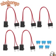 ABEBONGOTF 5PCS Fuse Connector, 20A With Wire Car Fuse Holder, Waterproof 16AWG Auto Inline Fuse Hol