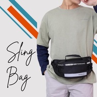 [Ready Stock] Nylon Stylish Shoulder Chest Waist Crossbody Bag Men Sandang Pouch Sling Bag Beg Lelak