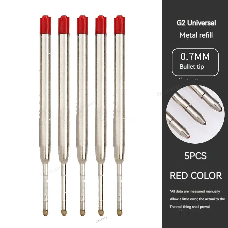 5/10/20pcs L:3.9 In/99mm Ballpoint Pen G2 Refills for Medium Point blue red Black Ink Rods for Writi