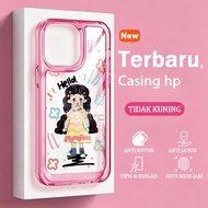 Premium Clear Cute Girl Case hp Infinix Note 60 pro 5g Smart 20 Note 60 Pro Smart 10 Plus Note 40 50
