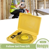 hengyu 8Pcs Hole Saw Drill Bits Set Yellow High Carbon Steel Woodworking Opener 64mm‑127mm