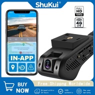 SHUKUI JC400P 4G Car Camera:Live Stream,1080P Dual Cameras,GPS Tracking,WiFi,Multiple Alarms,DVR Das