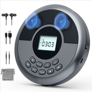 Portable CD player, MP3 music album, CD portable player, USB Bluetooth CD player, dual speaker stere