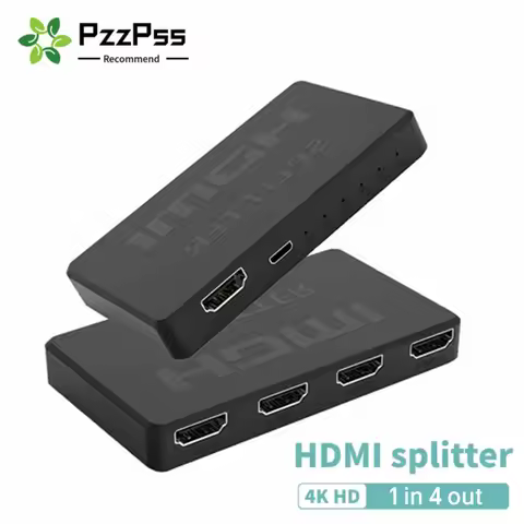 4x1 HDMI-compatible Video Switcher HD 4K HDMI Splitter 1 in 4 out HDMI Switch 2x1 HUB Adapter For PS