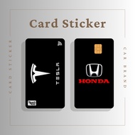 CAR BRAND (SERIES 2) CARD STICKER - TNG CARD / NFC CARD / ATM CARD / ACCESS CARD / TOUCH N GO CARD / WATSON CARD