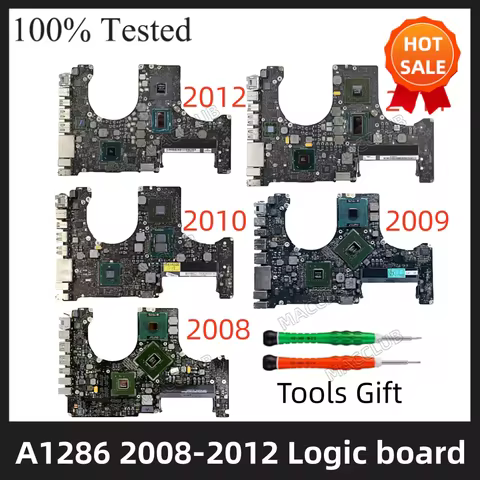 Laptop Motherboard For Macbook Pro 15' A1286 2008 2009 2010 2011 2012 820-3330-B 820-2850-A Years Lo