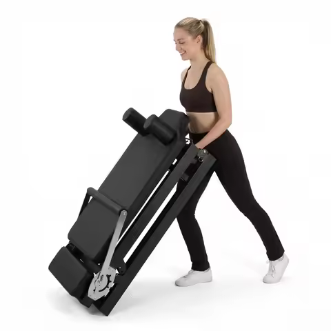 78 In Smooth Glide Carriage Reformer with Springs Resistance Portable Pilates Machine 300 LBS Capaci