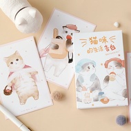 Cartoon Cat Flower 30pcs Box Ins Gift Cards for Christmas New Year Birthday Postcards Message Blessing Cards for Firends