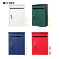 [JISADER] Wall-mounted Mailbox with Keys, Parcel Slot, Commercial Rural Complaint Box, Outdoor Porch