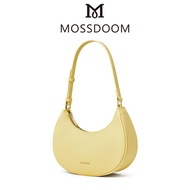 MOSSDOOM Womens Bag Kattie Bag Korean Style Zip Underarm Putih Half Moon Shoulder Bag Fashion