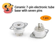 [Ready Stock Supply] 1pc Ceramic Small 7-Feet Seven-Feet Tube Holder Shed Welding for 6H2 6J1 6Z4 6A