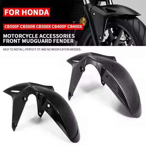 For HONDA CB400F CB400X CB500F CB500X CB500R 2013-2023 Motorcycle Front Wheel Fender Mudguard Carbon