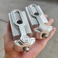 ALLOY CNC CHAIN ADJUSTER Y15 SILVER RANTAI ADJUSTER Y15ZR PROTAPER FULL CNC  CHAIN ADJUSTER SET SP S
