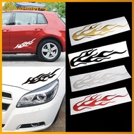 xo94bsby 3D Flame Fire Reflective Sticker Motorcycle Decal Stickers Car Decoration Vehicles Car Acce