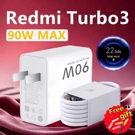 Xiaomi Turbo Charge 6A Type C-USB Redmi Turbo 3 K70E Mi 14 13 Ultra Poco F6 Pro 90W Smart Adapter