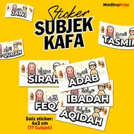 Sticker Label Subjek Kafa (Ready Stock)