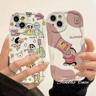 Compatible for Huawei Nova 7 8 9 10 11 5T 7i P30 P40 P50 P60 Pro Mate 50 40 30 Pro 5G Cartoon Lucky Crayon Shockproof 3D Wave Edge Phone Case Soft Cover