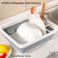 iGOZO Collapsible Dish Drainer for Home Kitchen Sink Pinggan Mangkuk Rumah Dapur Kering Singki