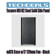 Tecware NEO M2 Steel Solid Side Panel mATX Case w/3*120mm Fan - Black