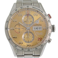 TAG HEUER Heuer Carrera Baja California 1000腕錶，Cal. 16，CV2A1H，不鏽鋼，銀色，自動上鍊，計時碼錶，金色錶盤，男士[二手]