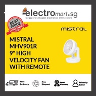 MISTRAL MHV901R 9” HIGH  VELOCITY FAN  WITH REMOTE