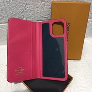 [FREE BOX]LV folio monogram pink Case/LV flashcase iphone 12/12pro/12promax