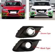 Front Bumper Fog Light Lamp Cover Hood For Mazda 3 Axela 2014 2015 2016