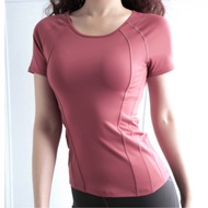 VIVAFIT Lulu women's gym sports shirt made of thin, light, airy elastic, supports yoga gym