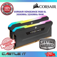 Corsair VENGEANCE RGB SL D4 DDR4 16GB 32GB 64GB (2x8GB) (2x16GB) (2x32GB) 3600MHz 3200MHz RAM AMD RY