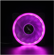 全城熱賣 - 機箱風扇12CM 極光日食 15燈單光圈 12025電腦機箱風扇（紫色）