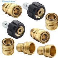 SEPTEMBER 2/4/8Pcs Pressure Washer Adapter Set, M22 Swivel 3/8'' Quick Connect Quick Connect Kit, 3/4" Quick Release Stainless Steel Brass Pressure Washer Connector Female