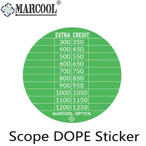MARCOOL 10Pack / 20Pack Scope DOPE Sticker For Long-Range Shooting Recording Drop Scope Sticker Fits