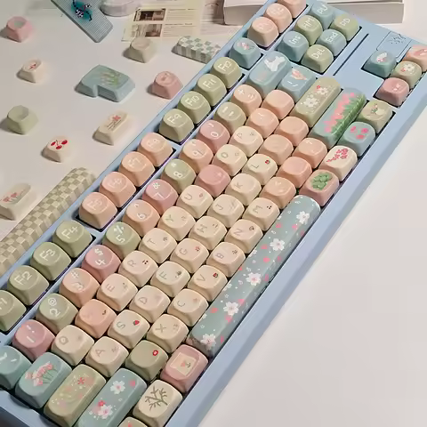 SOA Highly Beautiful Flower Season Mechanical Keyboard Keycaps MOA Keycaps 141 Keys