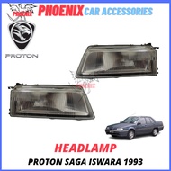 (GLASS) PROTON SAGA ISWARA 1993 HEAD LAMP LAMPU DEPAN KERETA 100% NEW BARU HIGH QUALITY CAR LIGHT OR