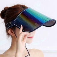 Breathable Summer Anti-UV Full Face Cover Mask Cycling Sun Visor Cap /Adjustable Anti-foam Face Shie