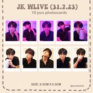 JUNGKOOK_BTS Wlive (31.7.23) FANMADE photocard