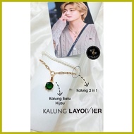 ▭ ✒ ① Kim TAEHYUNG BTS Bangtan LAYOVER Necklace free PC