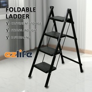 ANNS Foldable Stool Ladder 2/3/4/5 Step Carbon Steel Widen Pedal Strong &amp; Light Heavy Duty Ladder Tangga Lipat Household