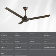 KDK K15V0 / DESIGNER Kipas Siling (150cm/60″) Ceiling Fan Regulator Kipas Syiling Regulator Fan