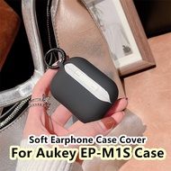 【Fast Shipment】 For Aukey EP-M1S Case Macarons Purple & Green for Aukey EP-M1S Casing Soft Earphone 