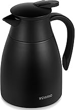 34 Oz Thermal Coffee Carafe, Stainless Steel Insulated Vacuum coffee crafts to keep coffee hot, 1 Li