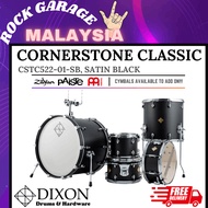 Dixon Cornerstone Classic CSTC522-01 5 Pcs Drum Kit Set Shell Pack