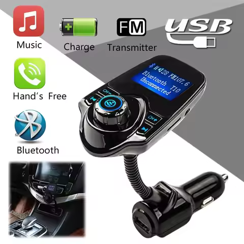 Hands-free Car Bluetooth FM Transmitter Car Kit Bluetooth MP3 Music Player FM Transmitter USB Car Ch