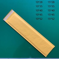 10 * 35+4 Etc Long Yellow Kraft Paper Bubble Bag Shockproof Bubble Envelope Bag Mail Shopping Bag Na