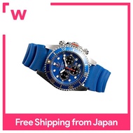 JMW TOKYO] Men's Watch Solar Diver Watch [Japanese Movement] Chronograph 200m Waterproof Seiko Solar Blue &amp; Gold Gift [Limited to 300 pieces worldwide] Gift