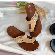 sandal teplek wanita kulit asli/sandal wanita kulit garut sukaregang