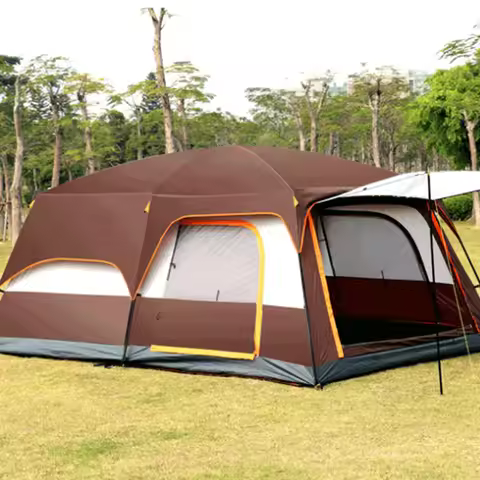 320*220*195cm Family Tent for 5-8 Person2 Bedroom 1 Hall Big Bedroom Leisure Outdoor Camping Double